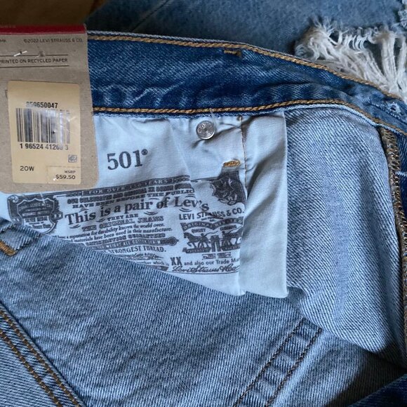 LEVI'S 501 Original Through The Seasons BUNDLE (x2Pairs) (Size: 20W) NWT - Picture 8 of 16